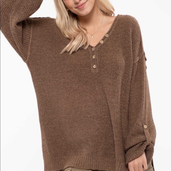 🛑 no offers below wholesale 🛑 Brown Sprinkled Sweater - Picture 4 of 5